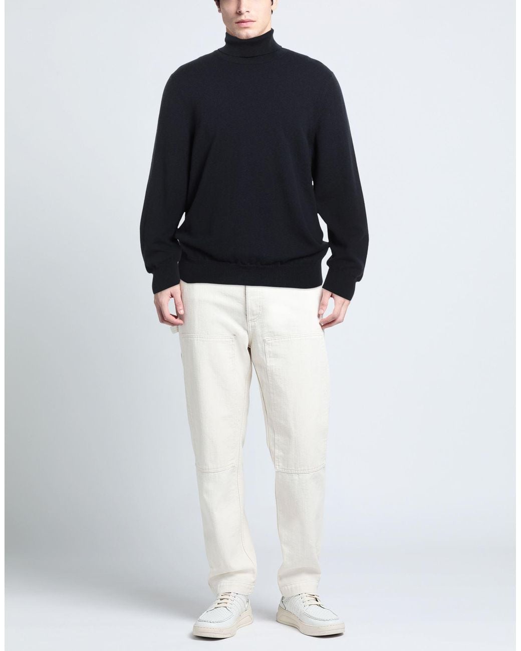 Piacenza Cashmere Blue Turtleneck for men