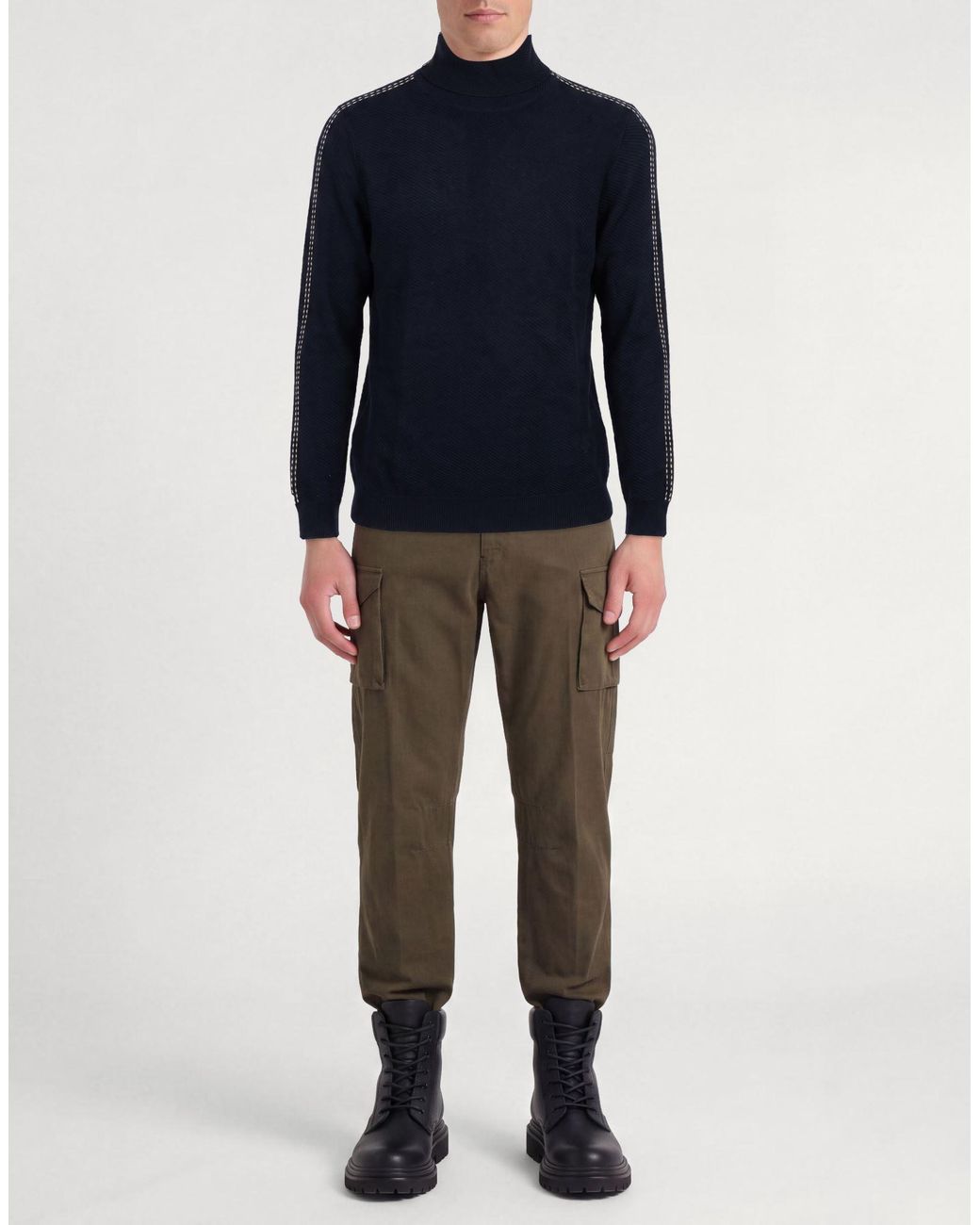 Emporio Armani Blue Turtleneck for men