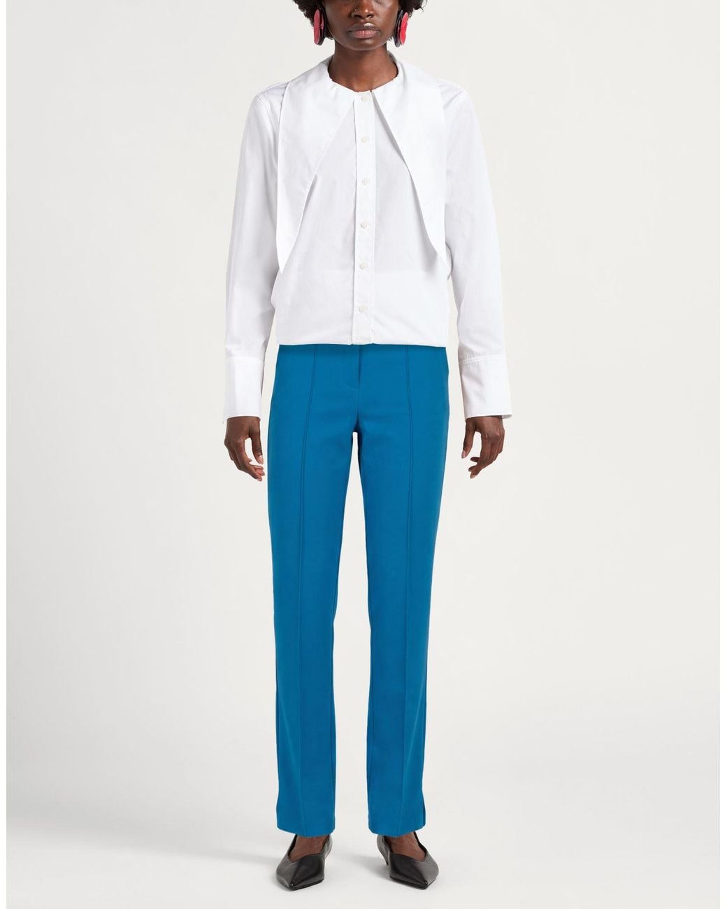 La Petite Robe Di Chiara Boni Blue Trouser