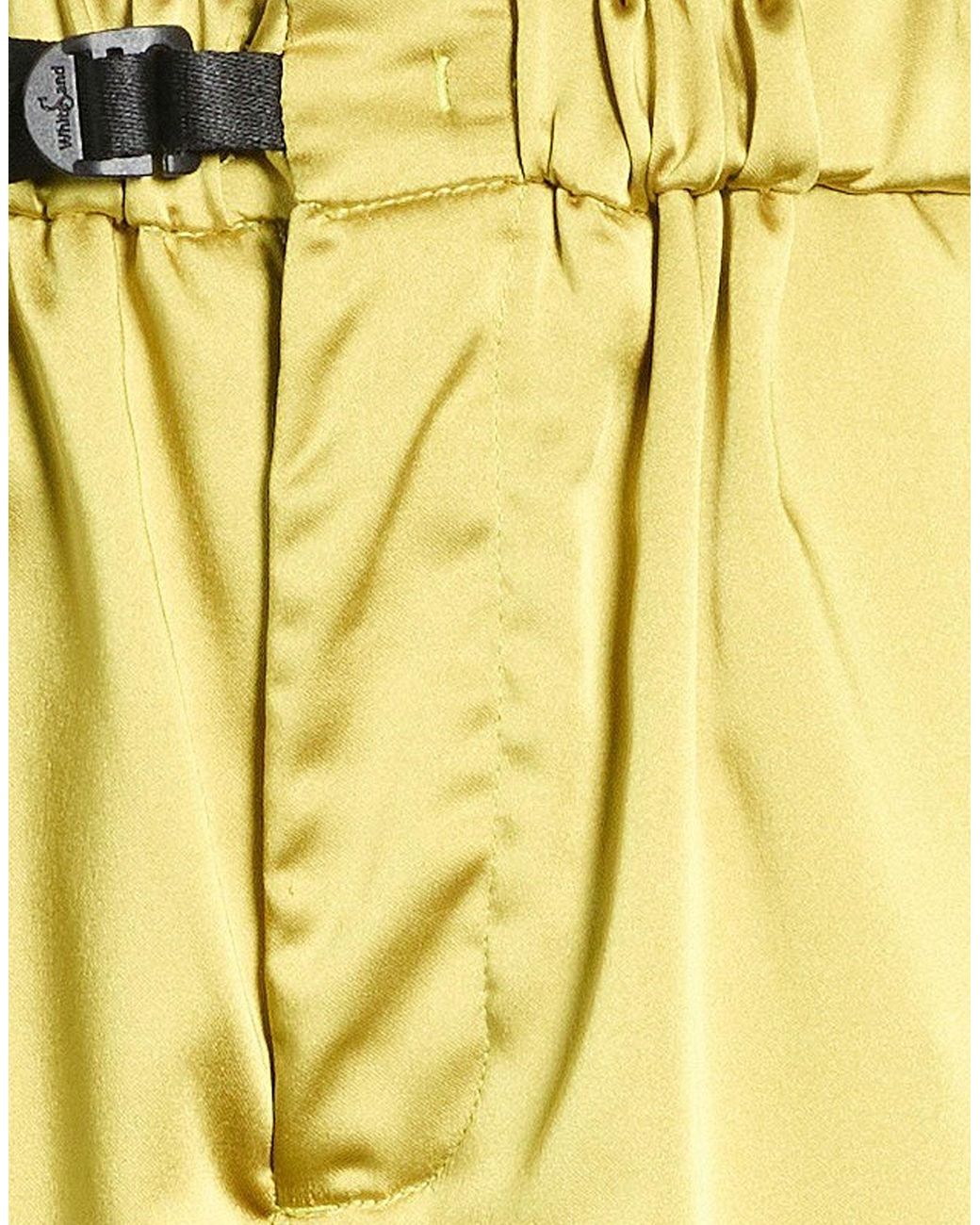 White Sand Yellow Lime Pants Polyester, Elastane