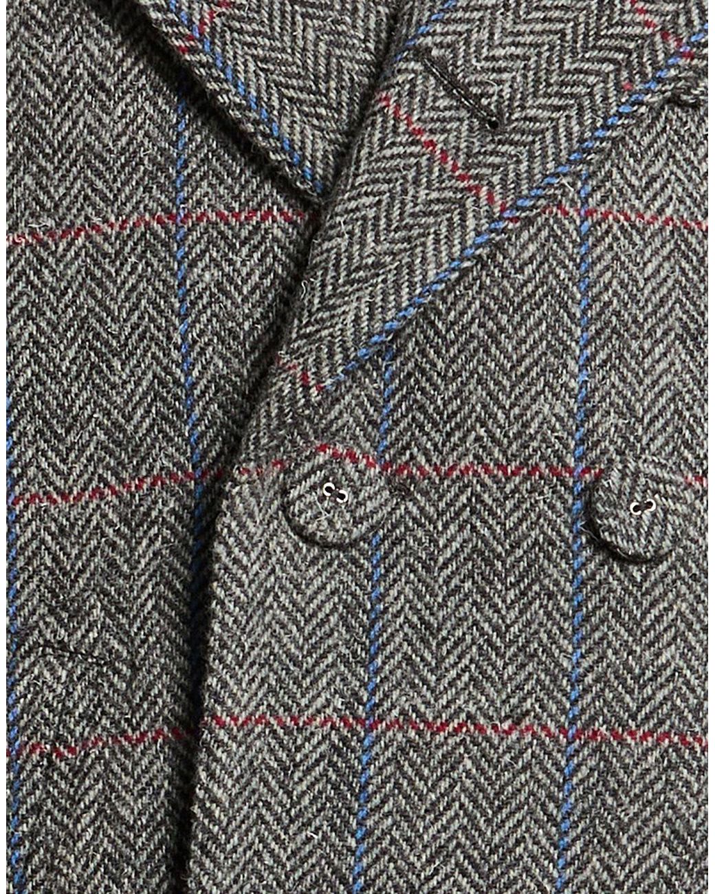 Thom Browne Gray Coat Wool for men