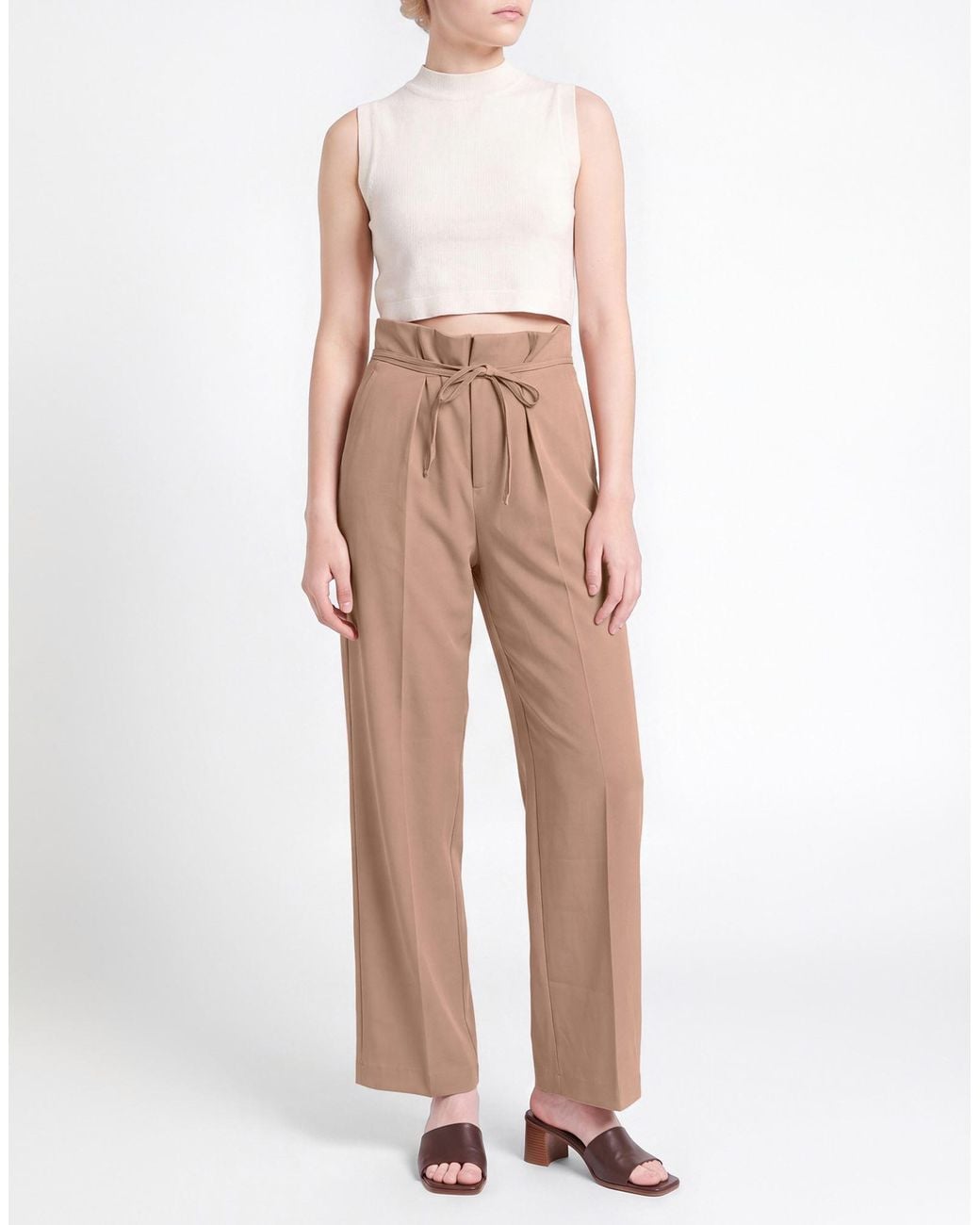 Erika Cavallini Semi Couture Natural Trouser