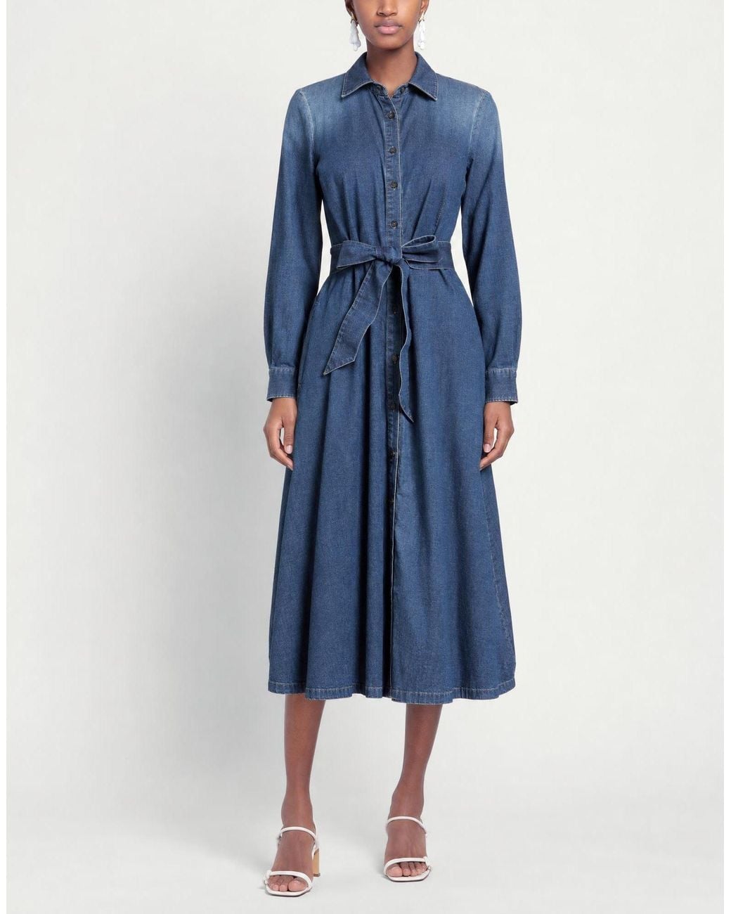 Camicettasnob Blue Midi Dress