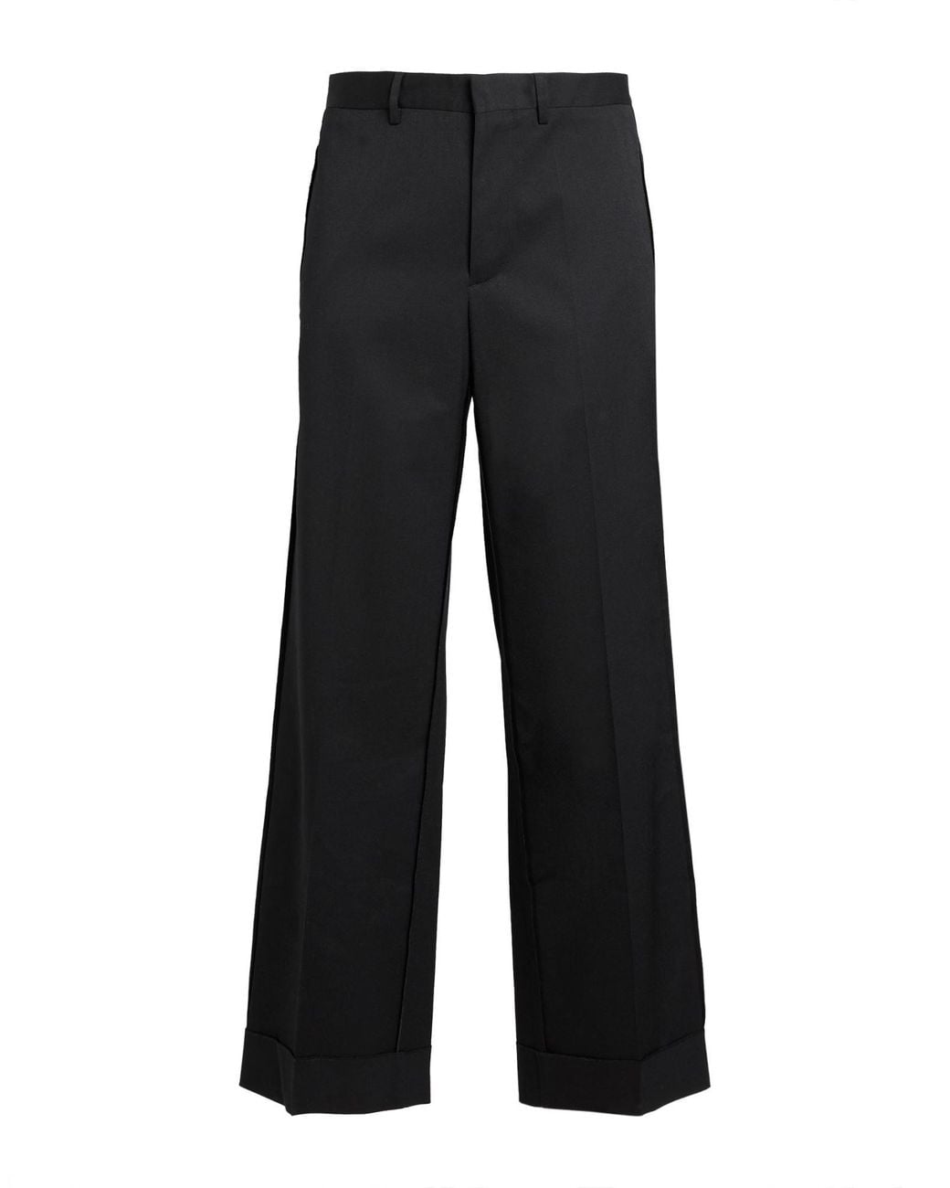 Maison Margiela Black Pants Polyester, Virgin Wool, Elastane for men
