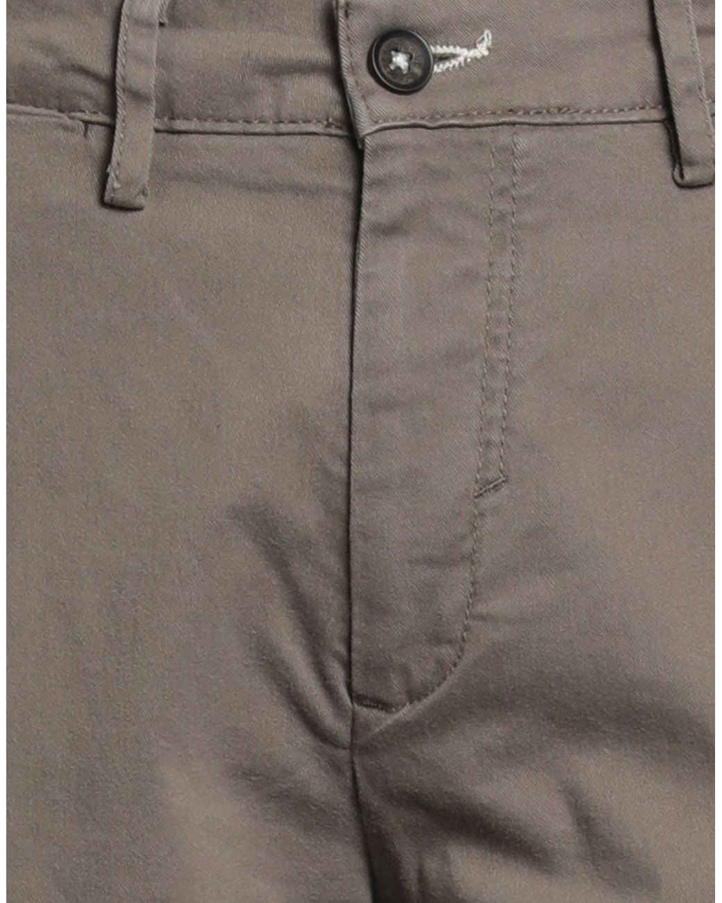 Sseinse Gray Pants Cotton, Elastane for men