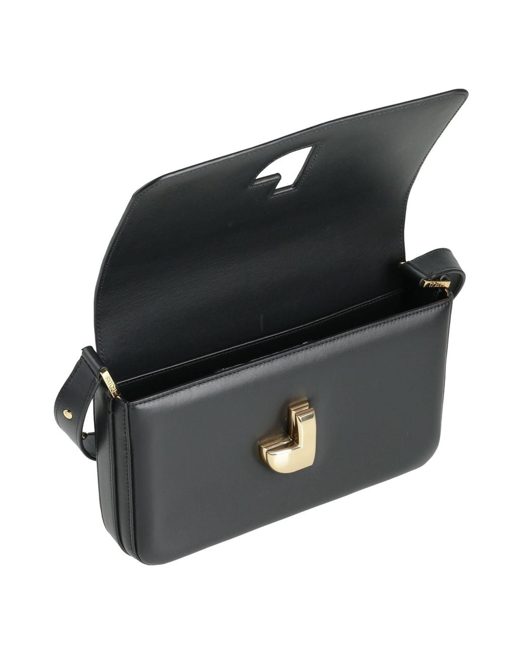 Patou Black Cross-Body Bag Leather