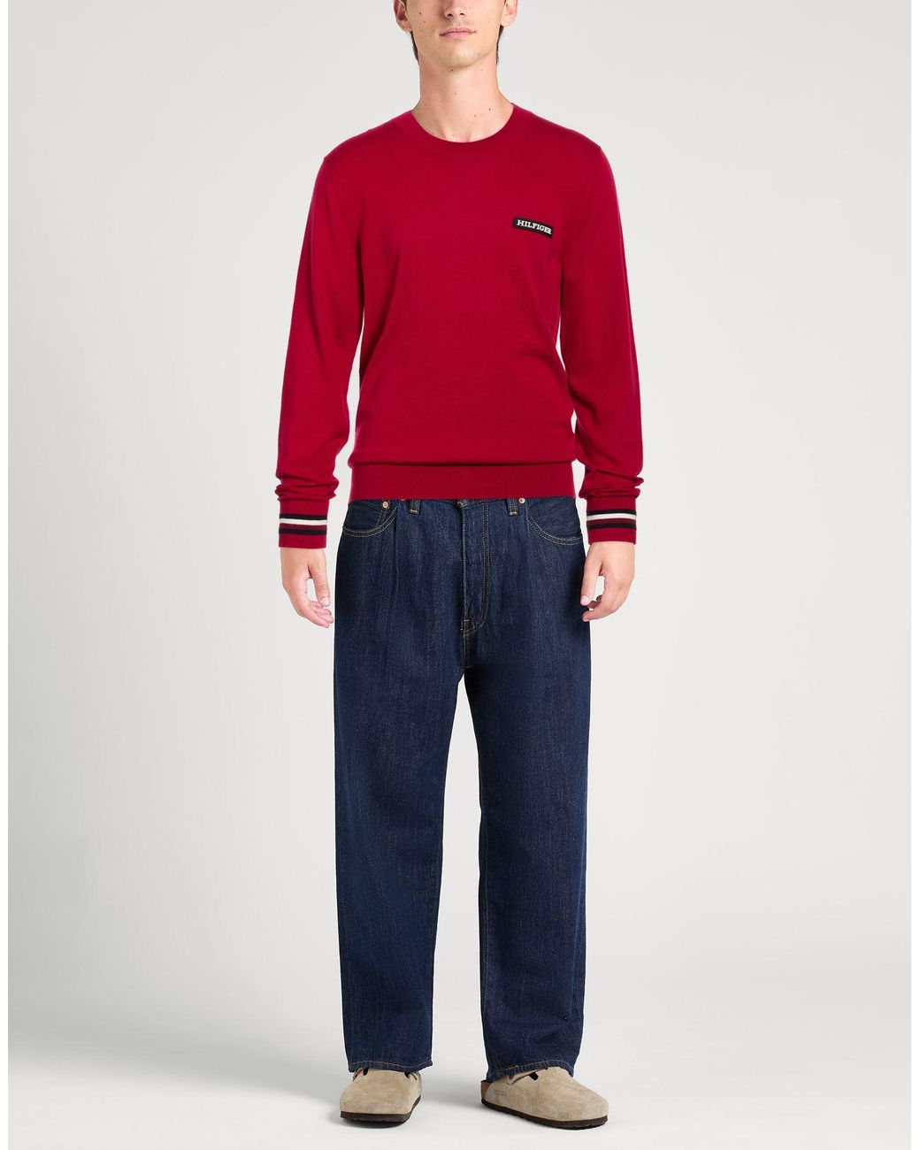 Tommy Hilfiger Red Sweaters for men