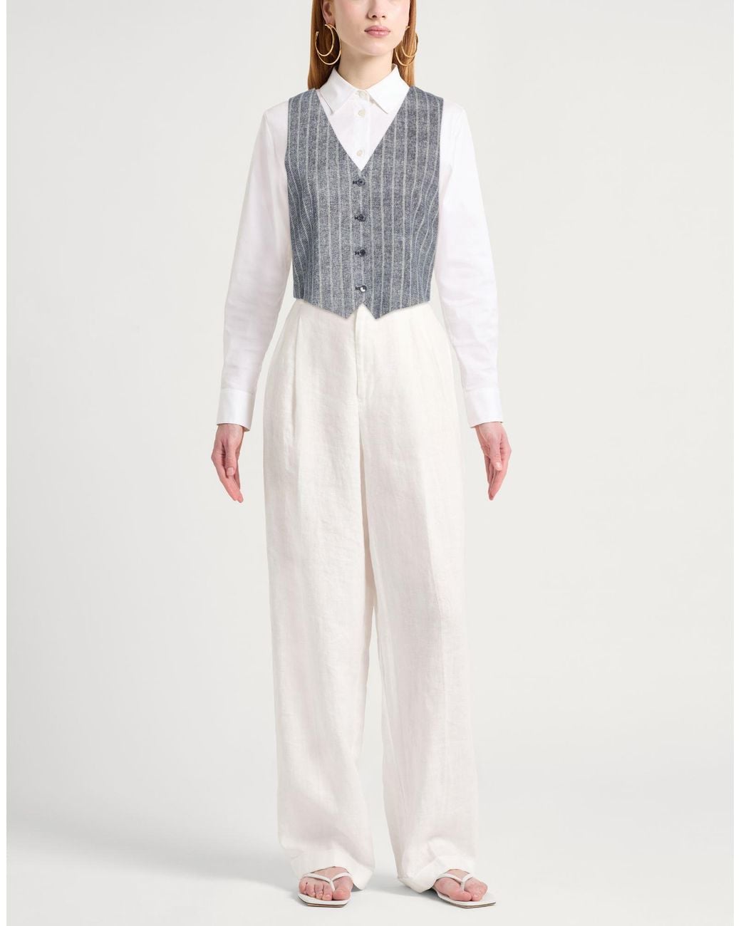 Circolo 1901 Gray Tailored Vests