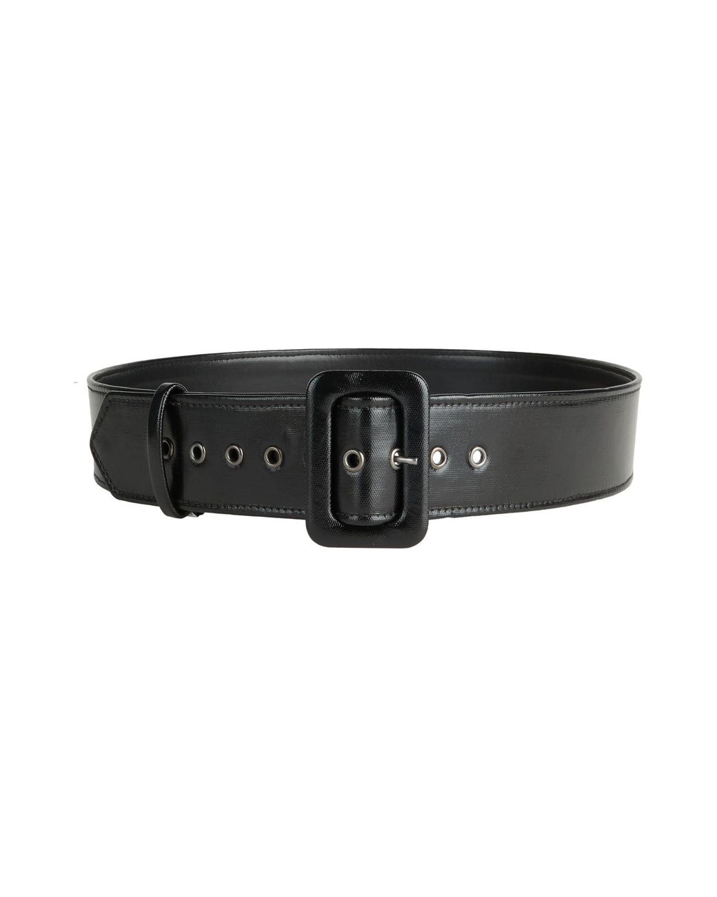 MVP WARDROBE Black Belt Textile Fibers
