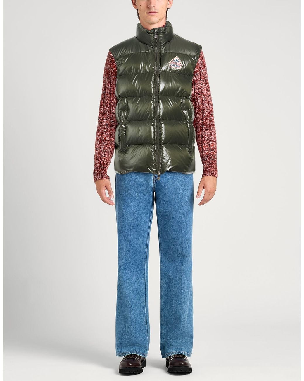 Pyrenex Green Vest Polyamide for men