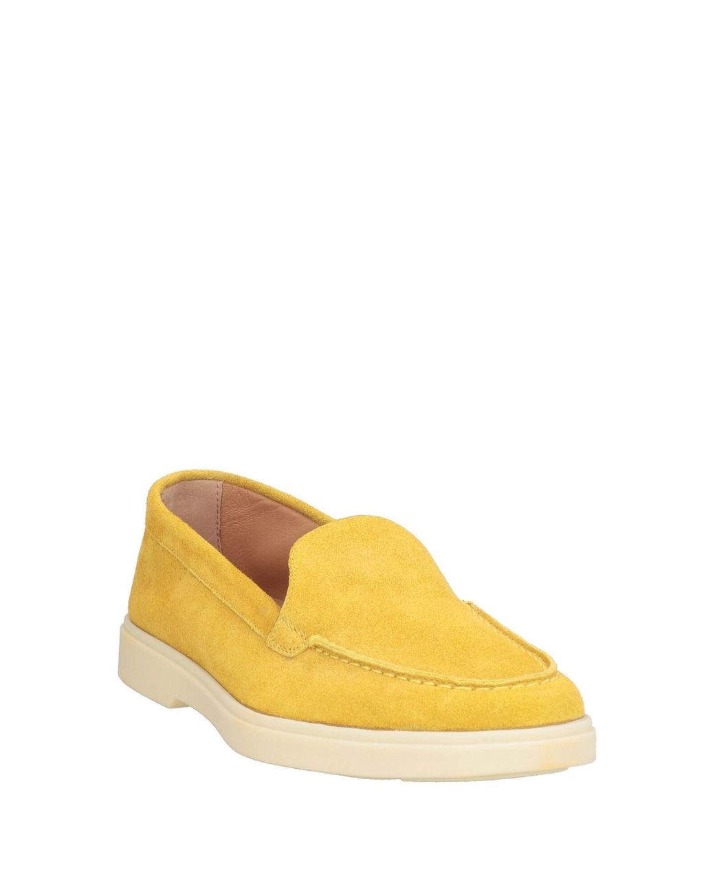 Santoni Yellow Mokassin