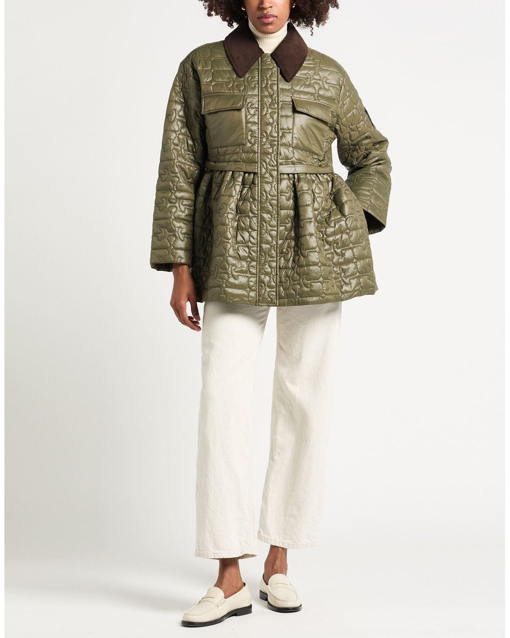 Ganni Green Puffers