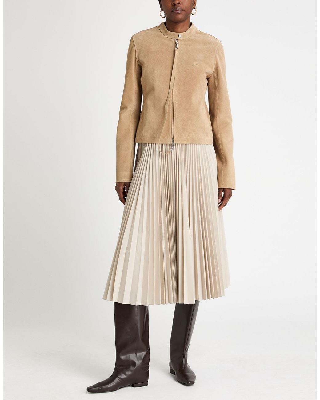 Courreges Natural Jacket Leather