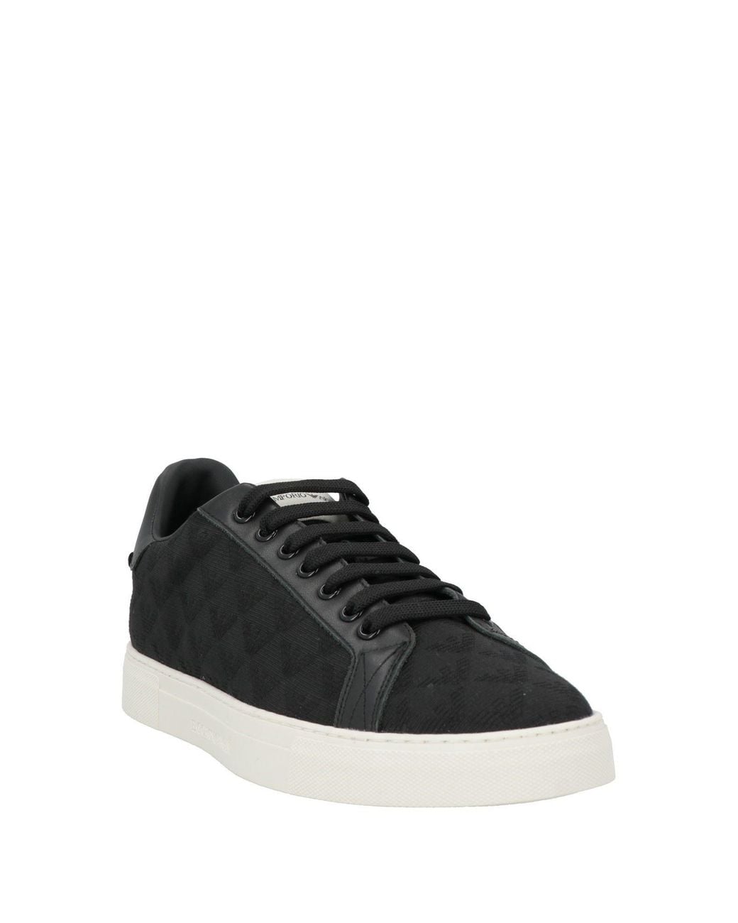 Emporio Armani Black Trainers for men