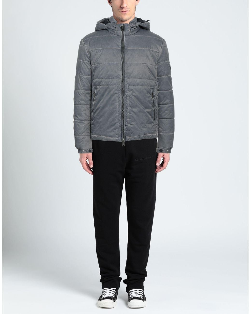 Guess Gray Down Jacket for men