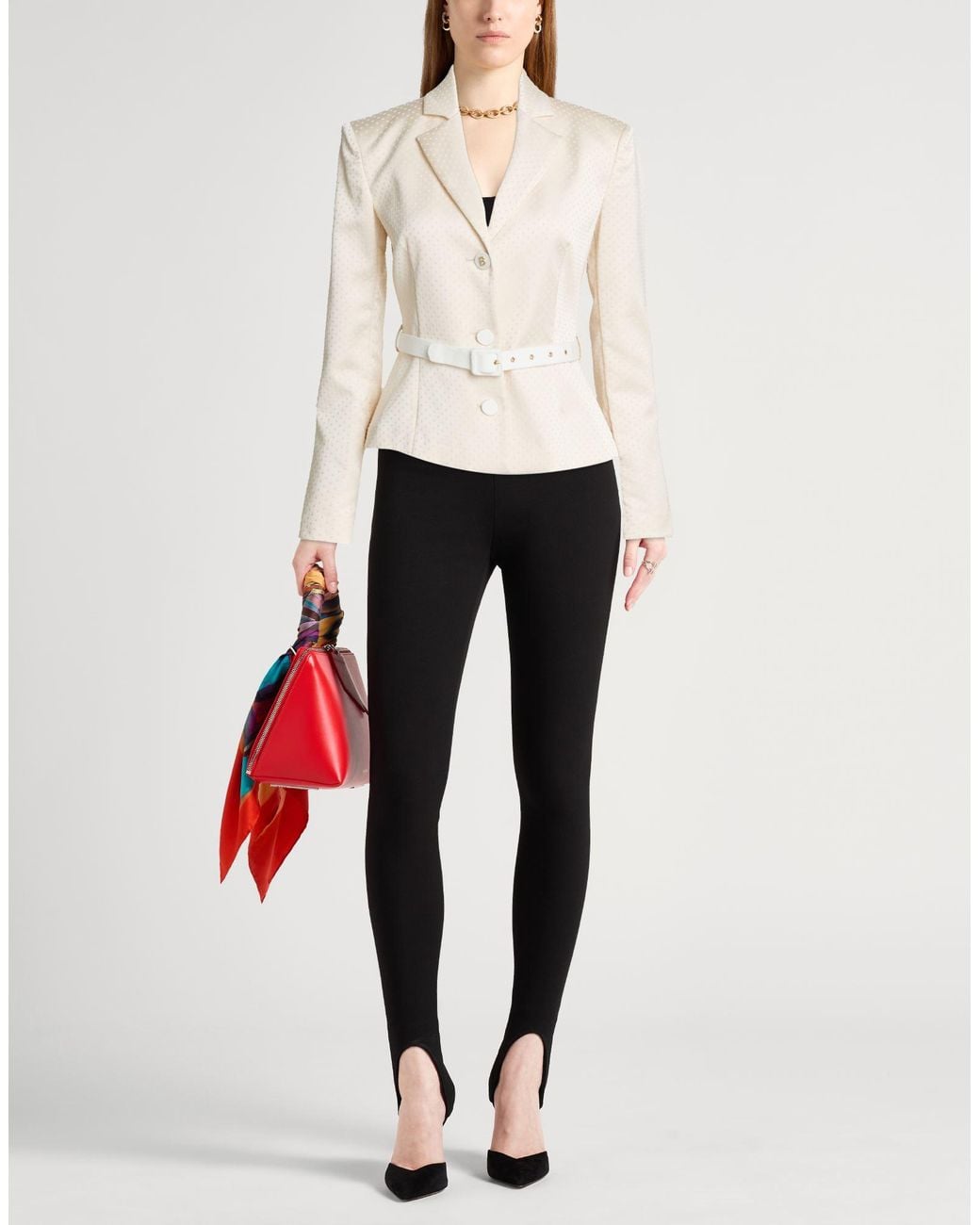 Blugirl Blumarine Natural Blazer Polyester, Elastane