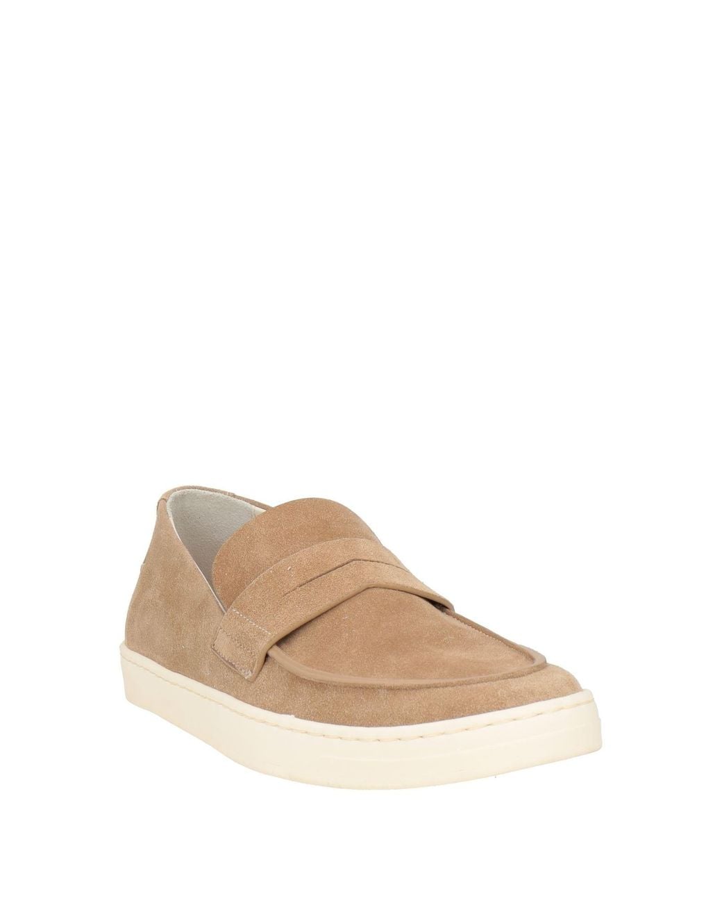 Fabi White Khaki Loafers Leather for men