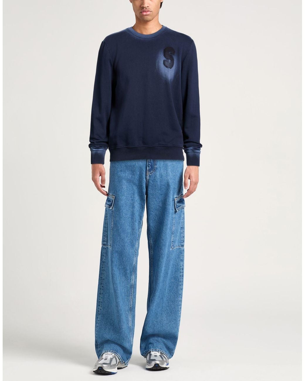 Sundek Blue Sweatshirt Cotton for men