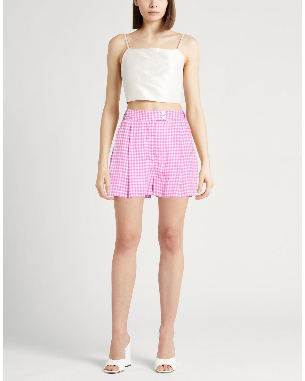120% Lino Pink Shorts & Bermuda Shorts