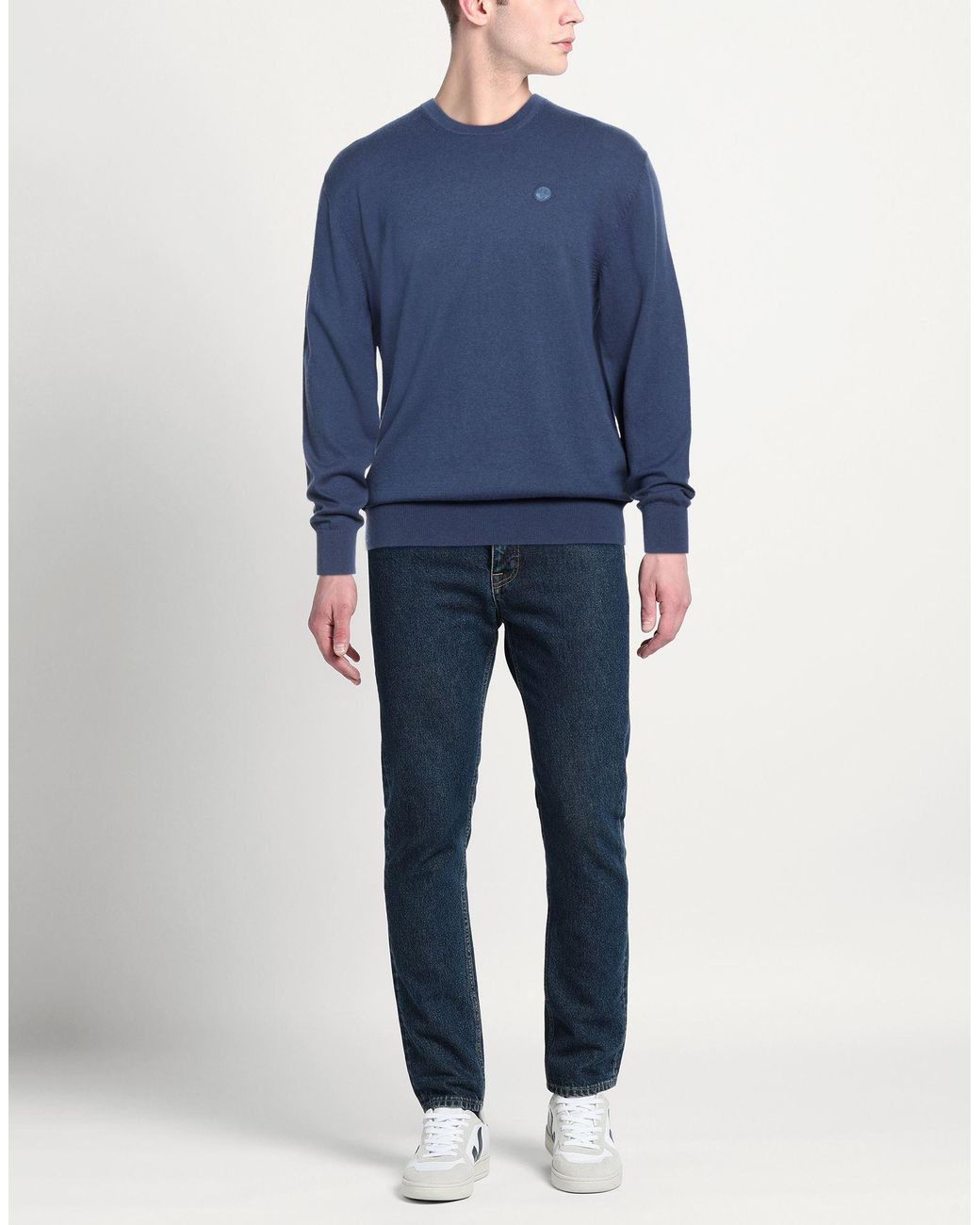 North Sails Blue Sweater Cotton, Wool for men
