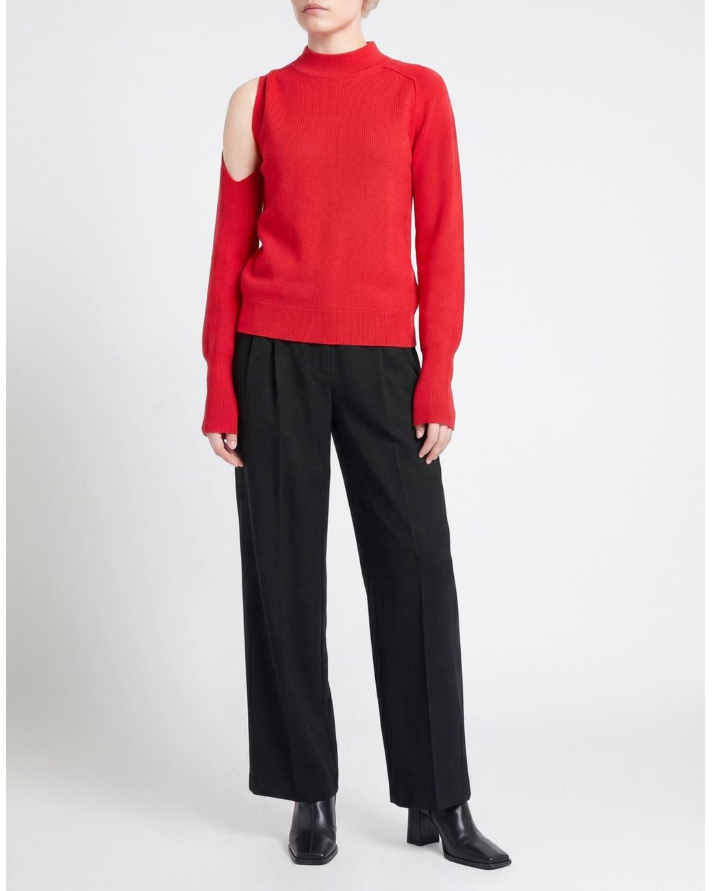 Roberto Collina Red Turtleneck Merino Wool