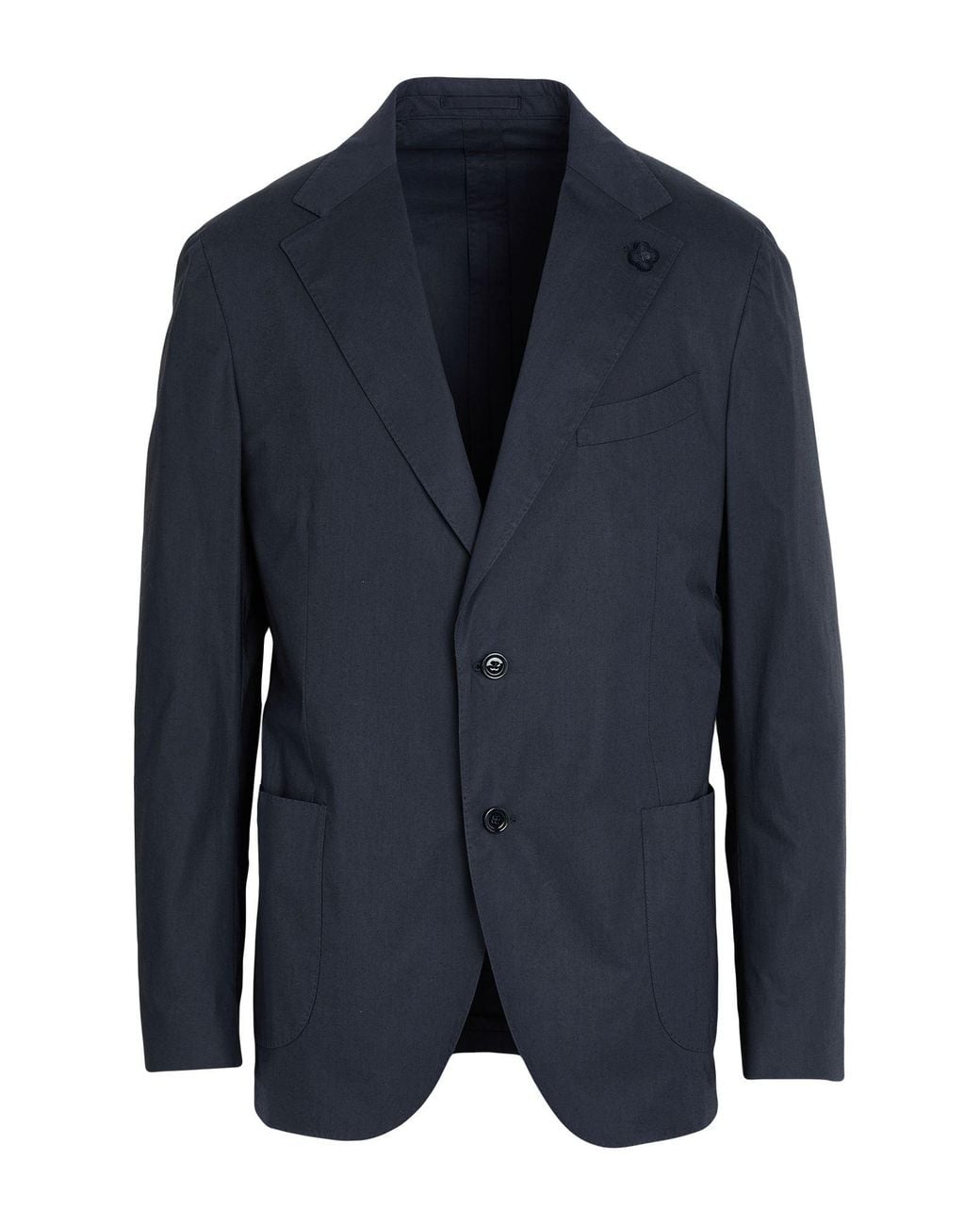 Lardini Blue Midnight Blazer Cotton, Elastane for men