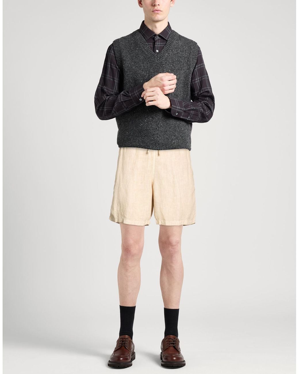 120% Lino Natural Shorts & Bermuda Shorts for men