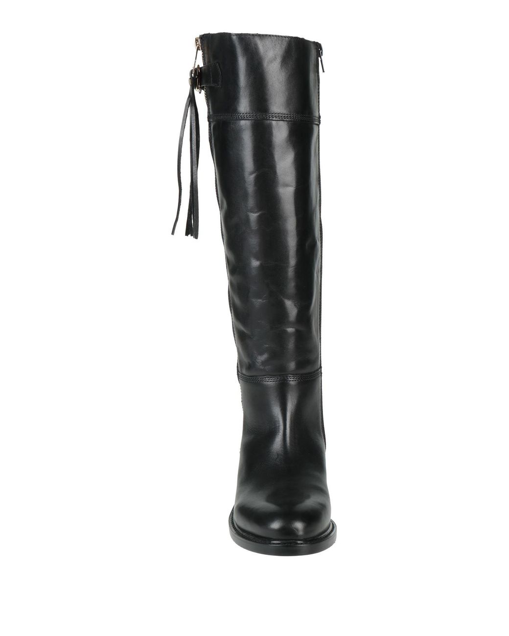 Ovyè Black Boot Leather