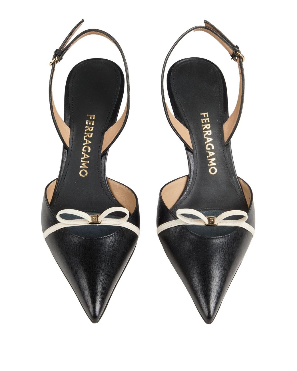 Ferragamo Metallic Pumps Leather