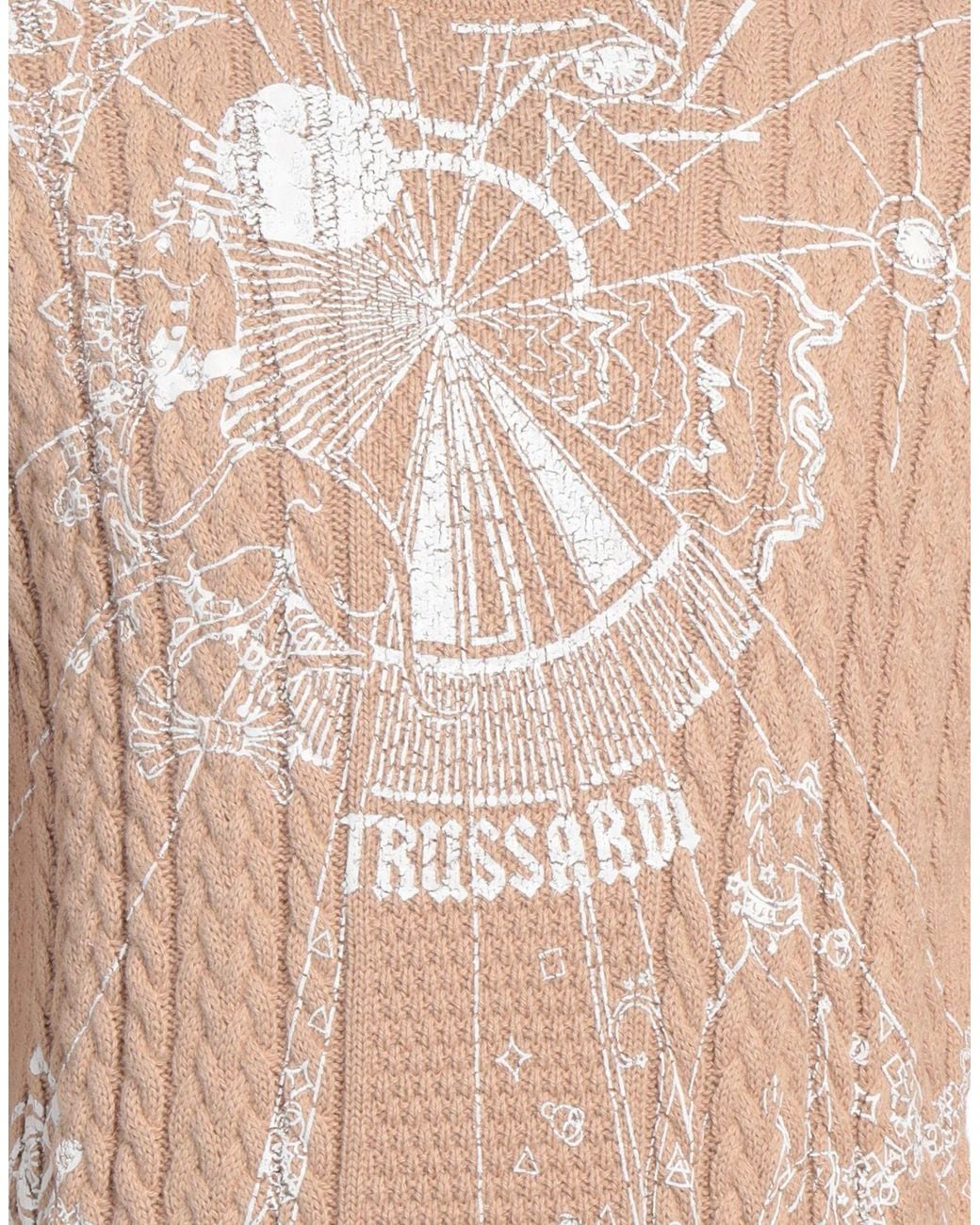 Trussardi White Jumper for men