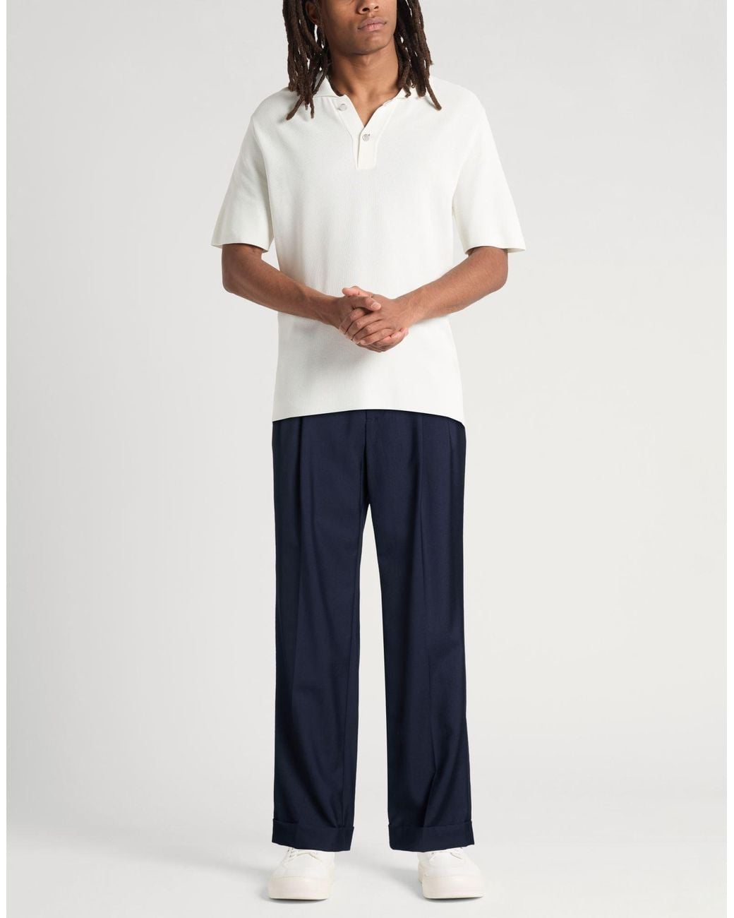 Casablanca Blue Midnight Pants Virgin Wool for men