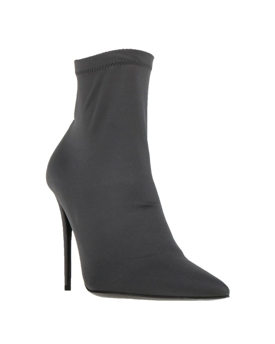 Dolce & Gabbana Black Stretch Jersey Ankle Boots
