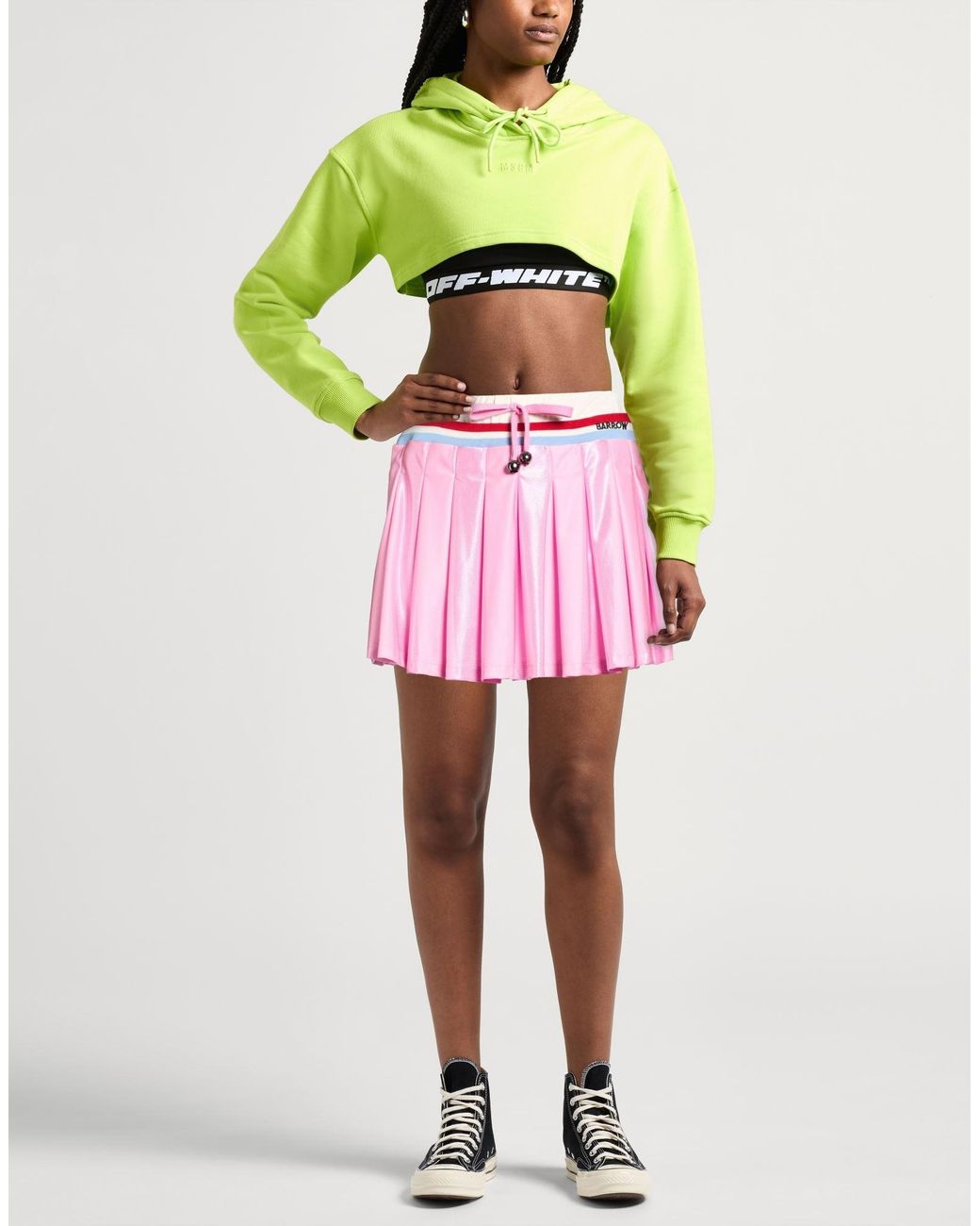 Barrow Pink Mini Skirt Polyester