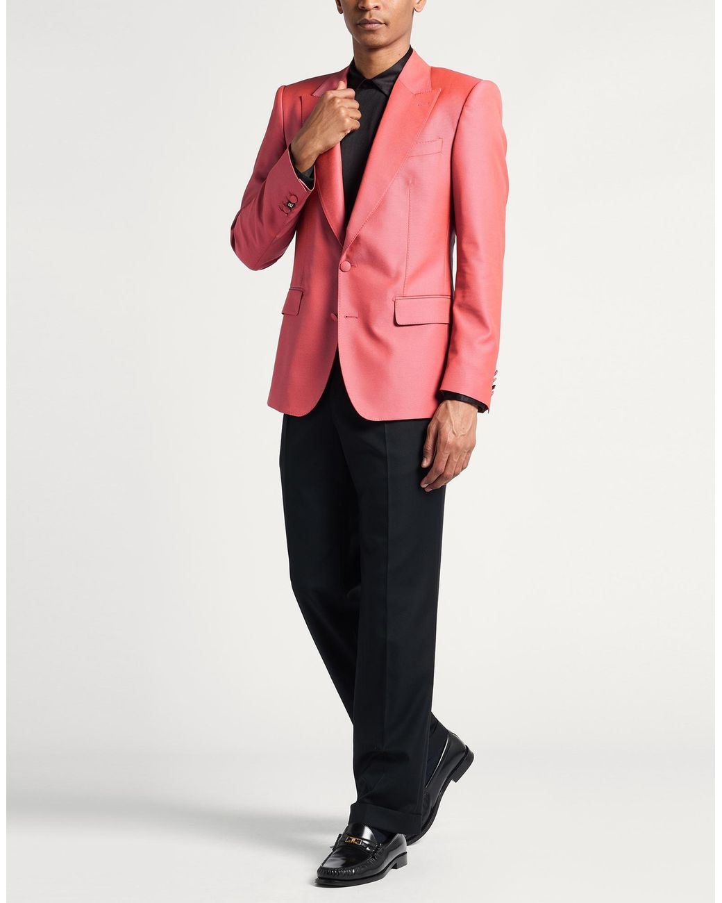 Dolce & Gabbana Pink Blazer Virgin Wool, Polyester for men