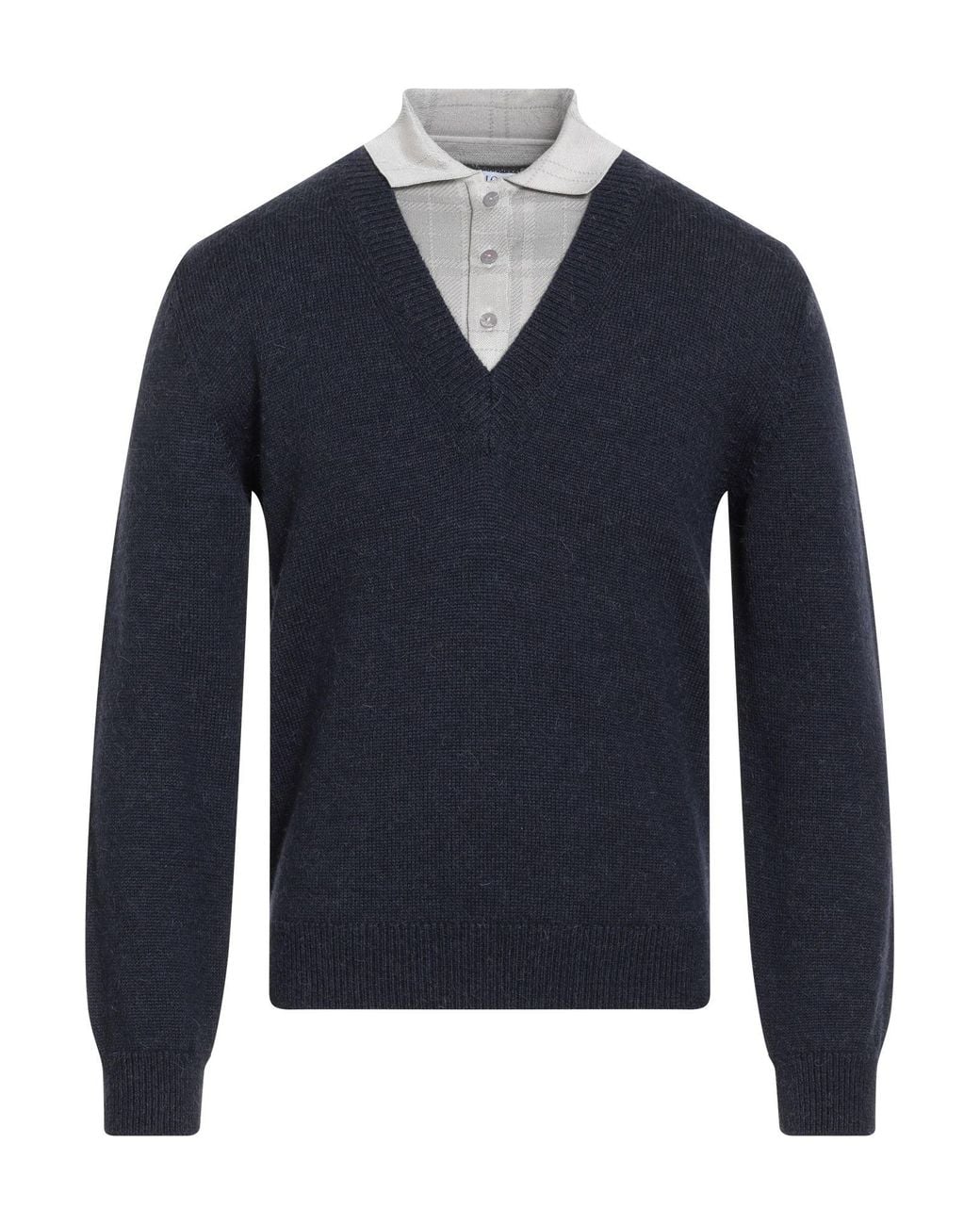 Loewe Blue Sweater Wool, Alpaca Wool, Elastane, Polyamide for men