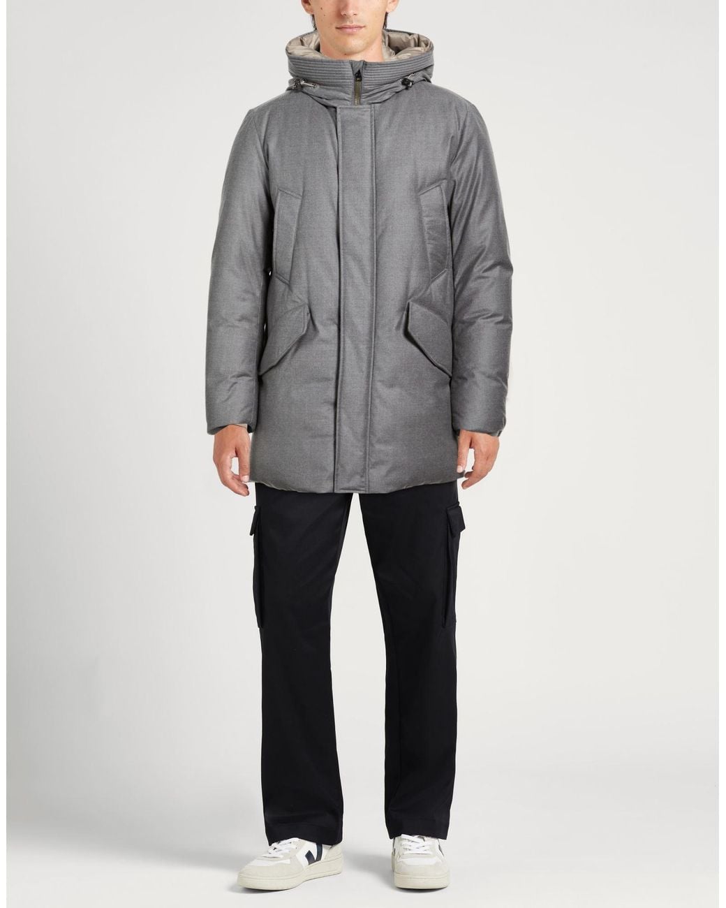 Abrigo Woolrich de hombre de color Gray