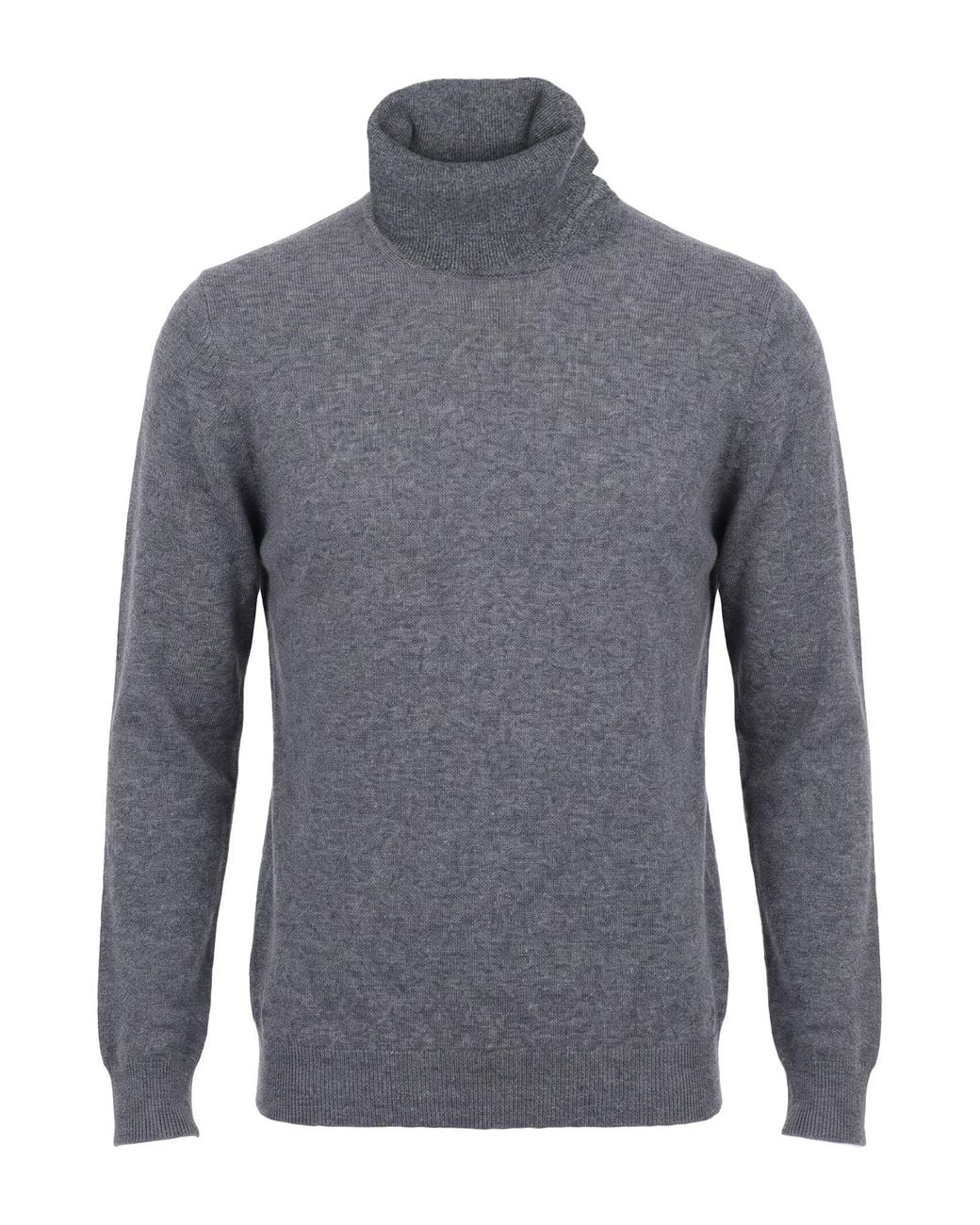 Fedeli Blue Turtleneck Cashmere for men