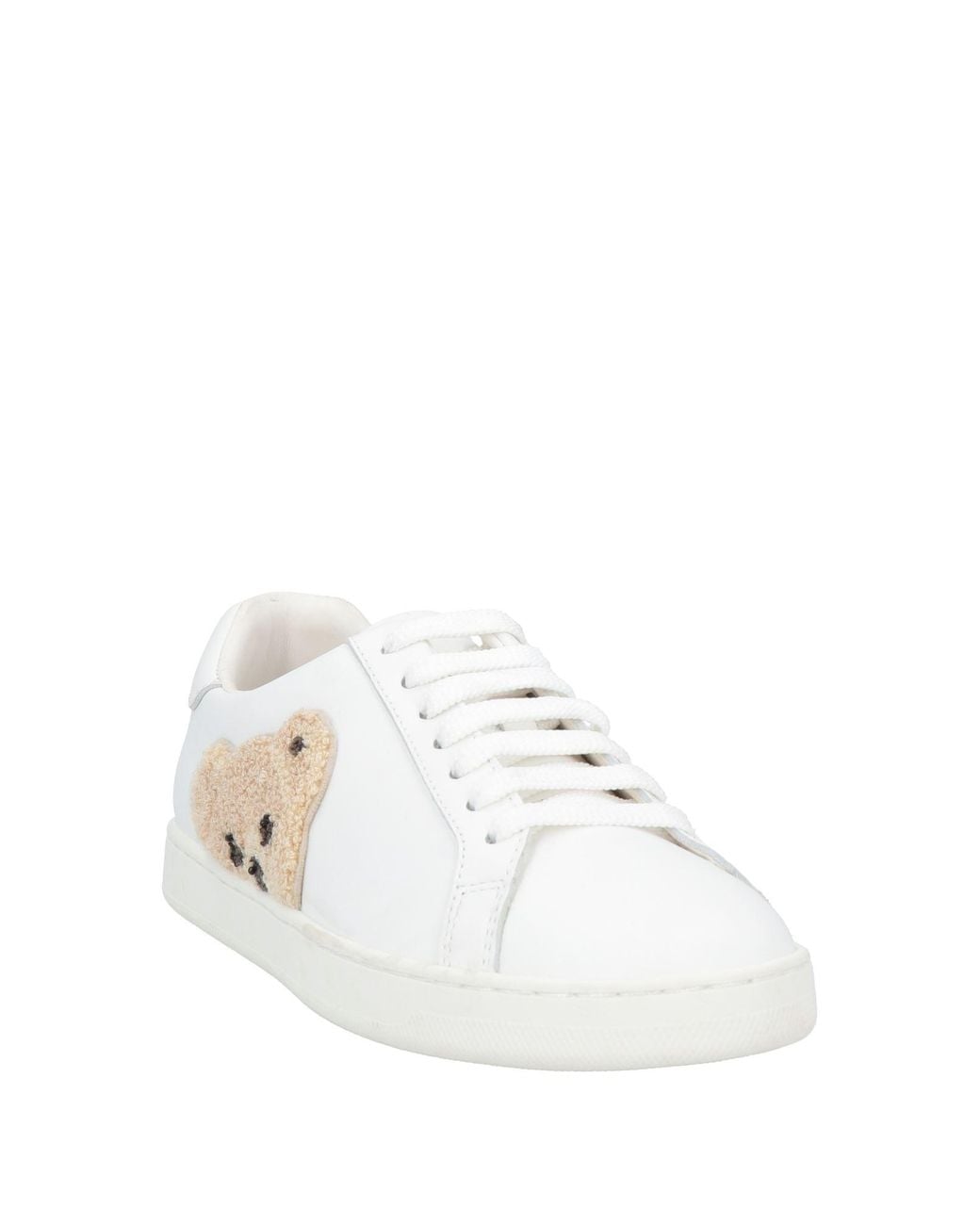 Palm Angels White Teddy Bear Low-top Sneakers