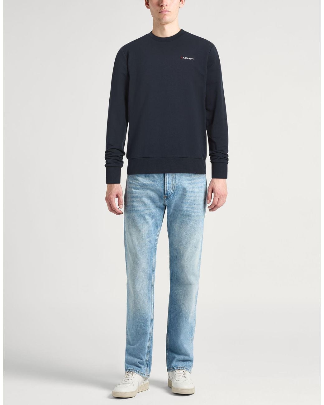 Hackett Blue Sweatshirt Cotton, Elastane for men