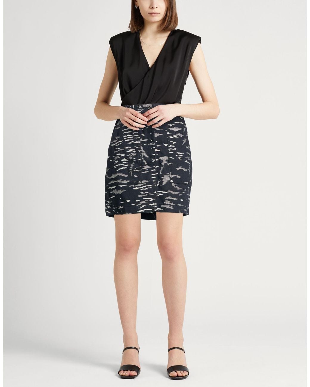 Emporio Armani Blue Denim Skirts