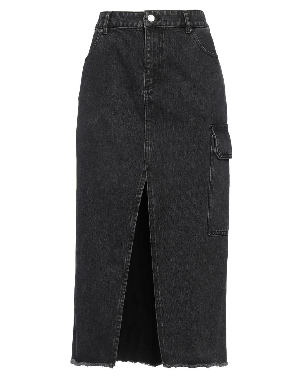 Stine Goya Black Denim Skirt Organic Cotton