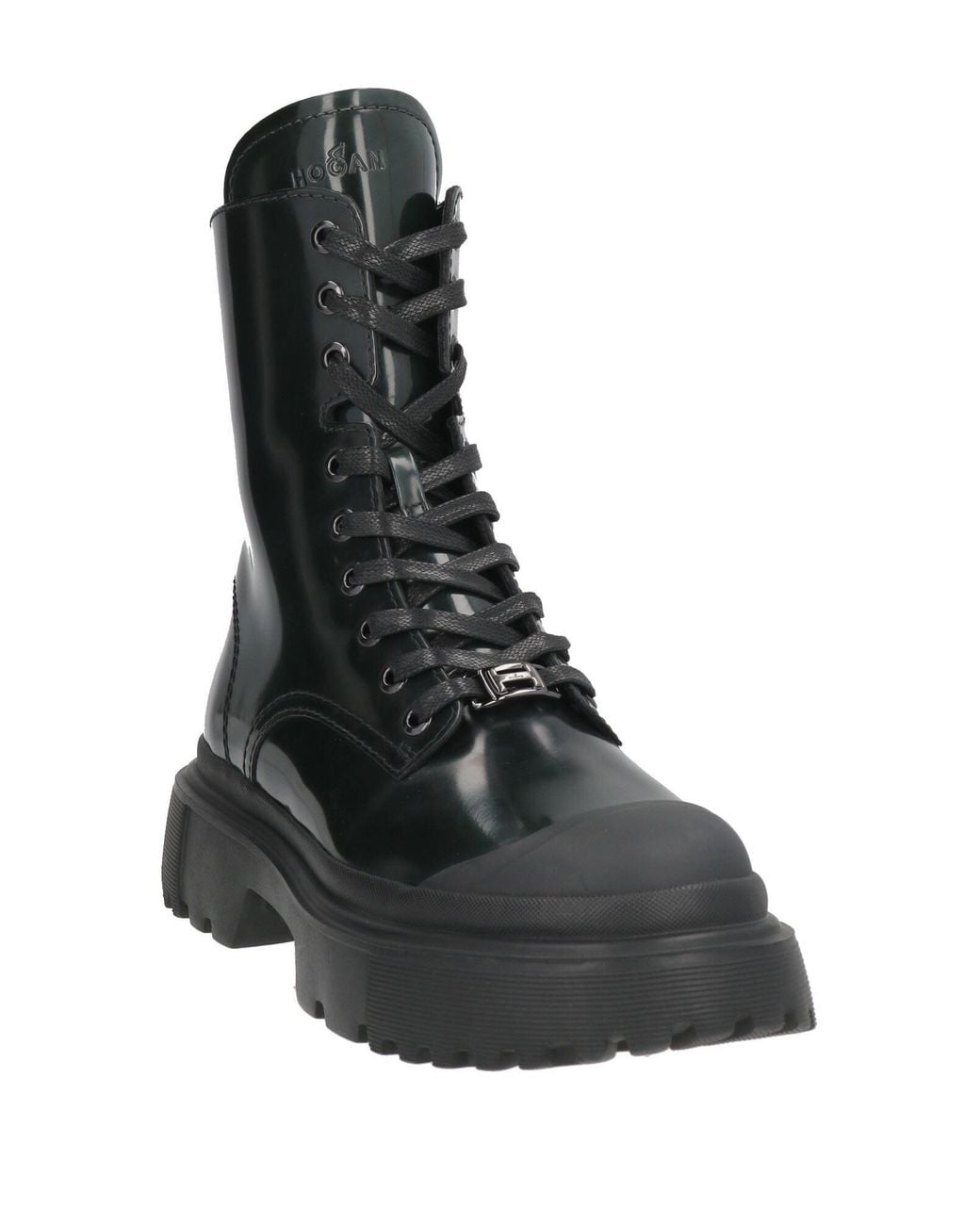 Hogan Black Ankle Boots Leather