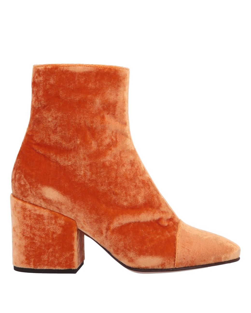 orange ankle boots