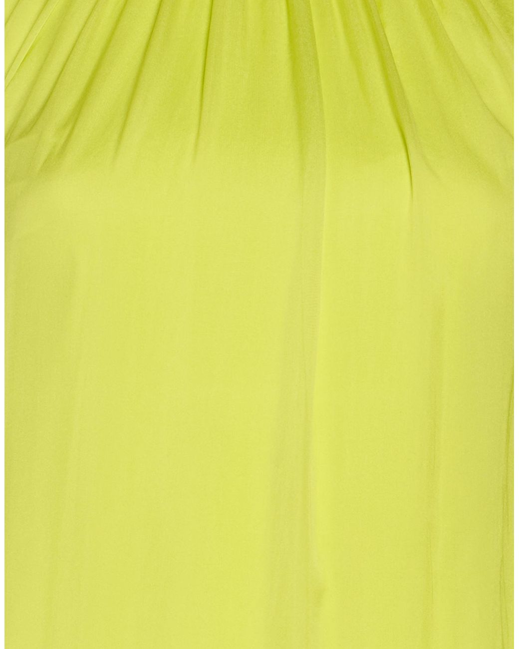 MSGM Yellow Maxi Dress Silk