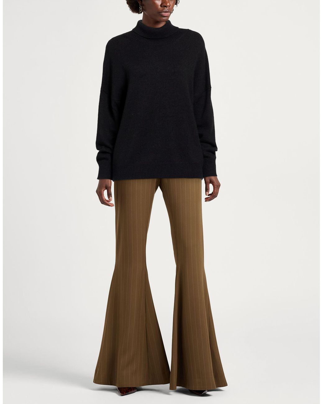 Carla G Black Turtleneck Polyacrylic, Alpaca Wool, Polyamide, Polyester