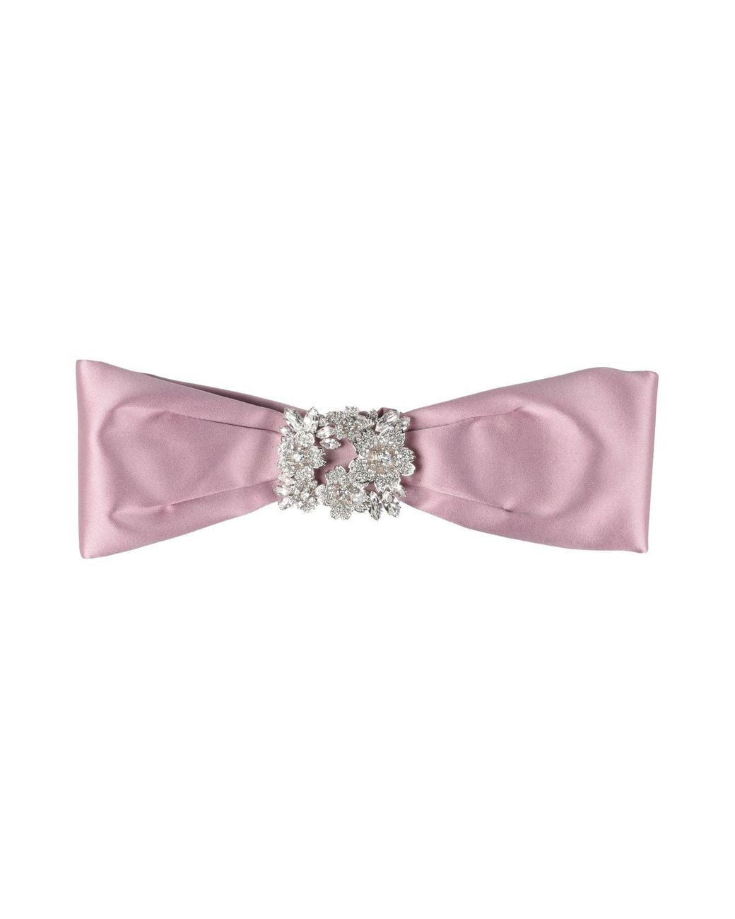 Roger Vivier Pink Hair Accessory Textile Fibers