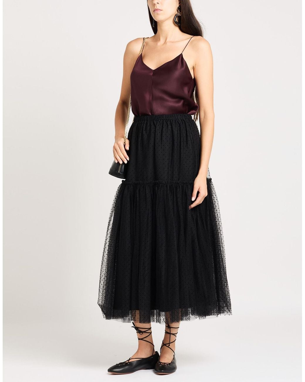 Twinset Black Maxi Skirt