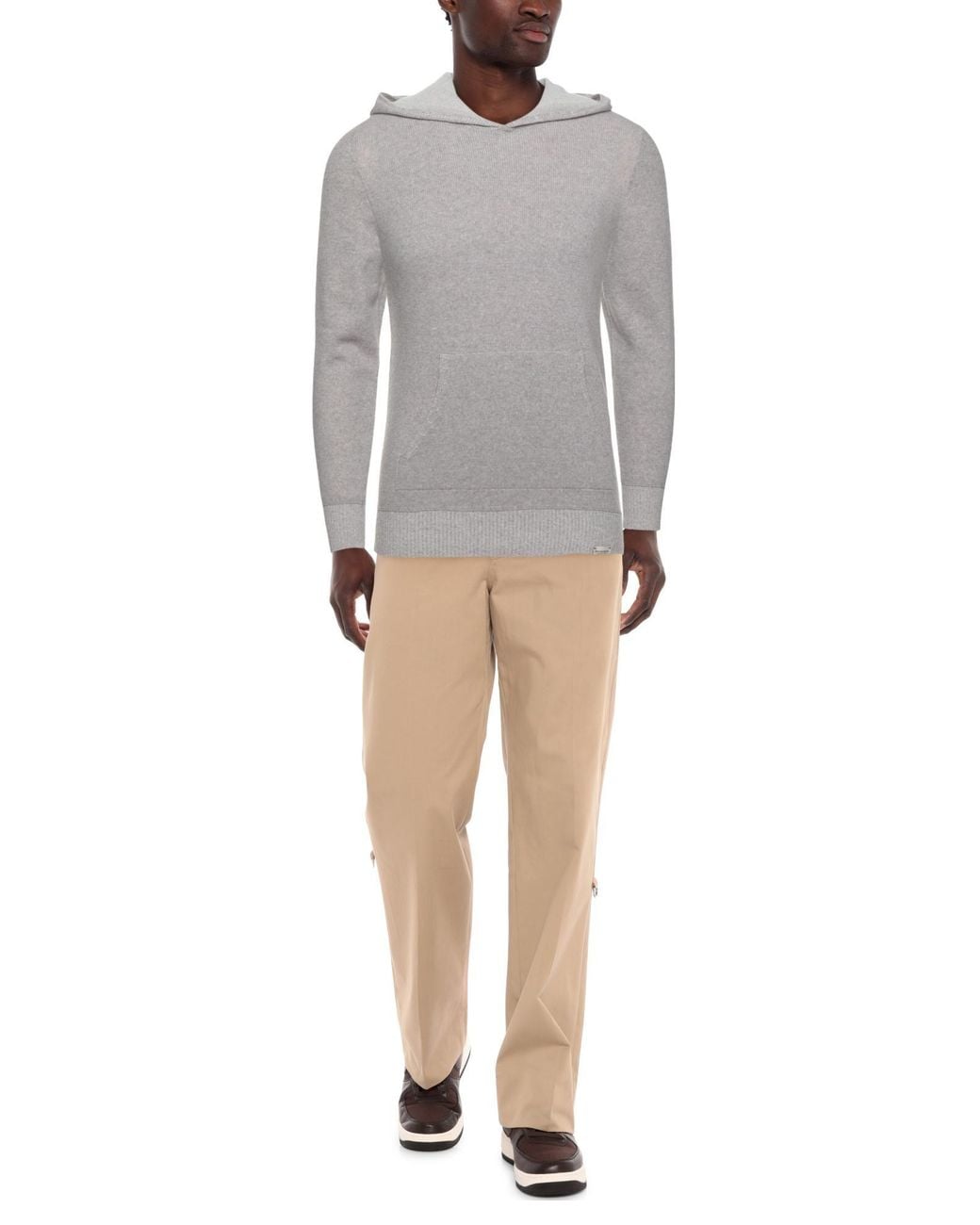 Brooksfield Gray Sweater for men