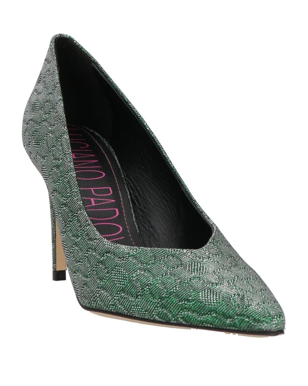 Luciano Padovan Green Pumps Textile Fibers