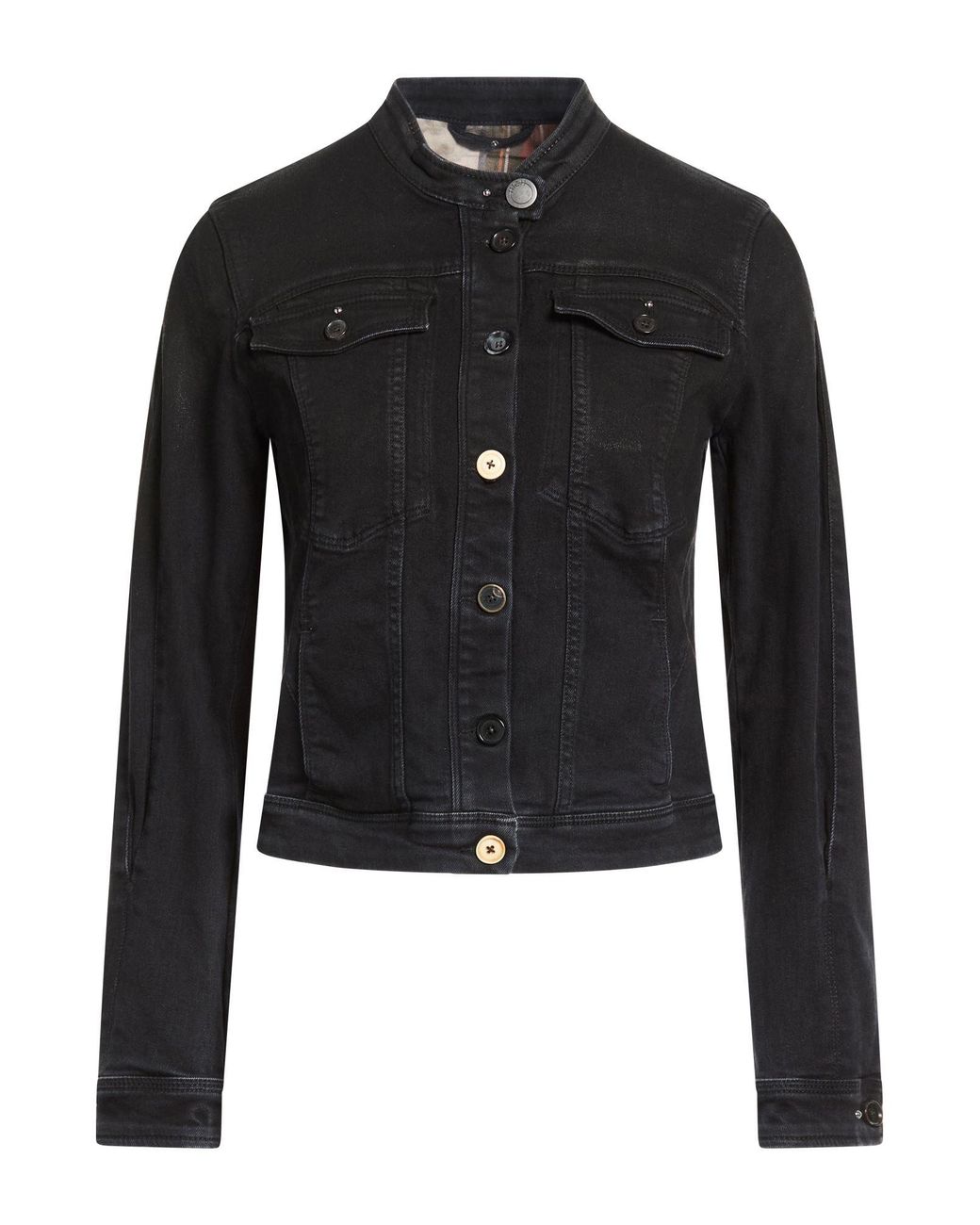 High Black Denim Outerwear